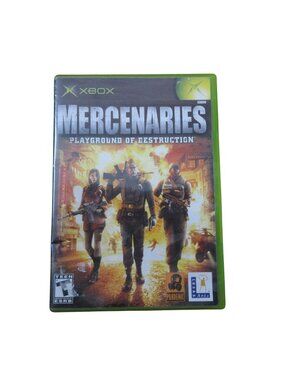 Mercenaries Playground of Destruction (Microsoft Xbox, 2005) Inc Manual